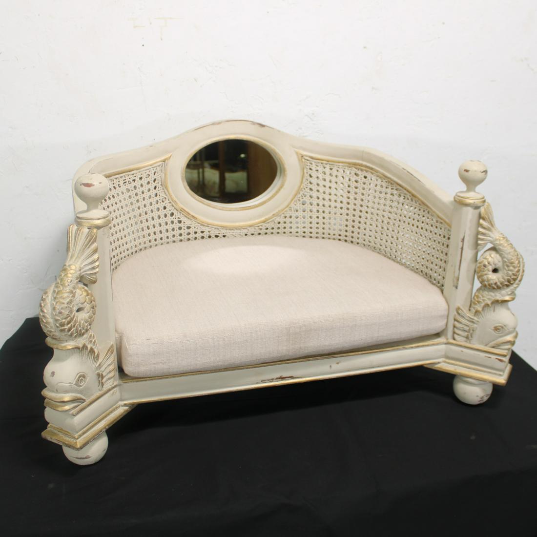 Double Cane Painted Dog Bed (1 of 4)