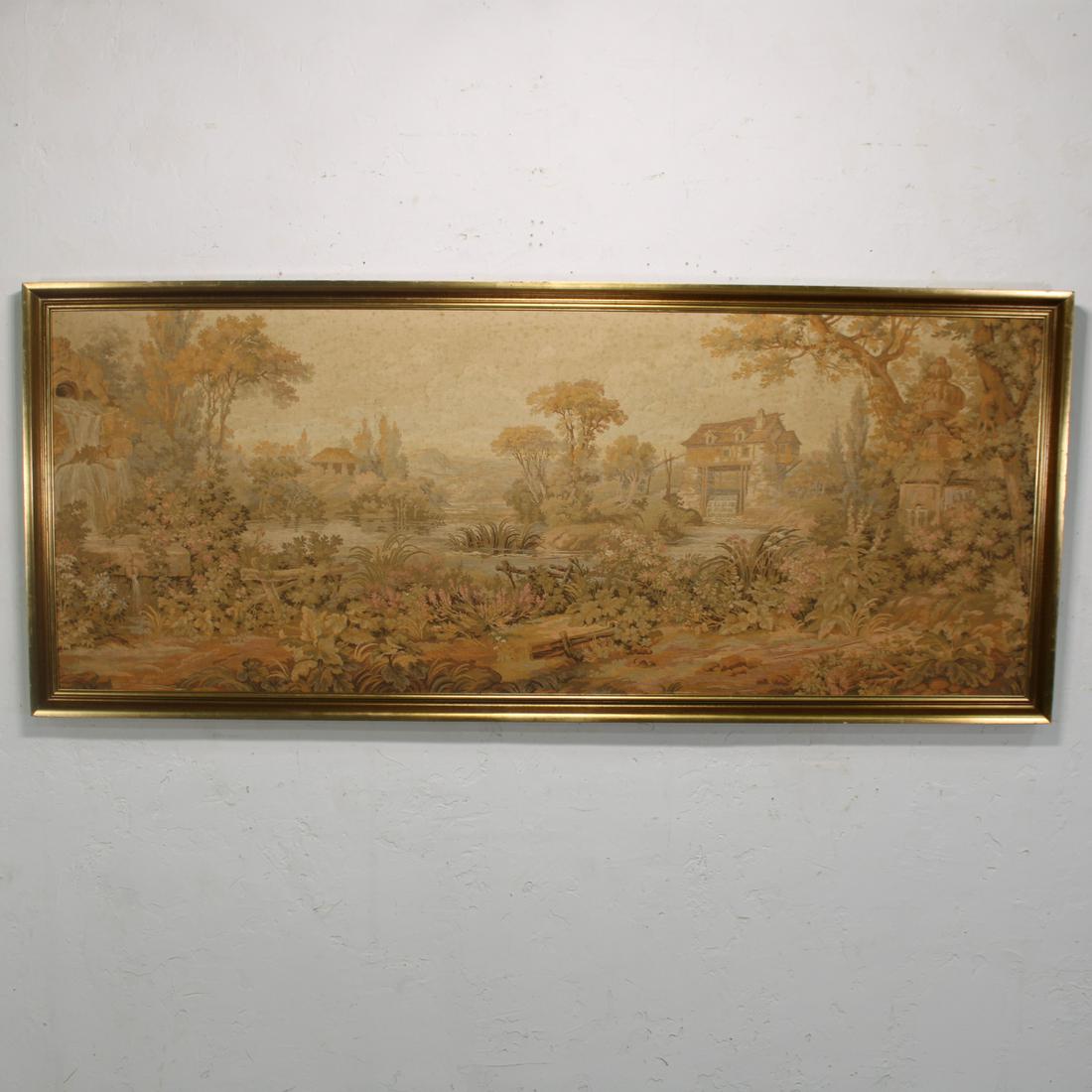 Large Framed European Tapestry (1 of 4)