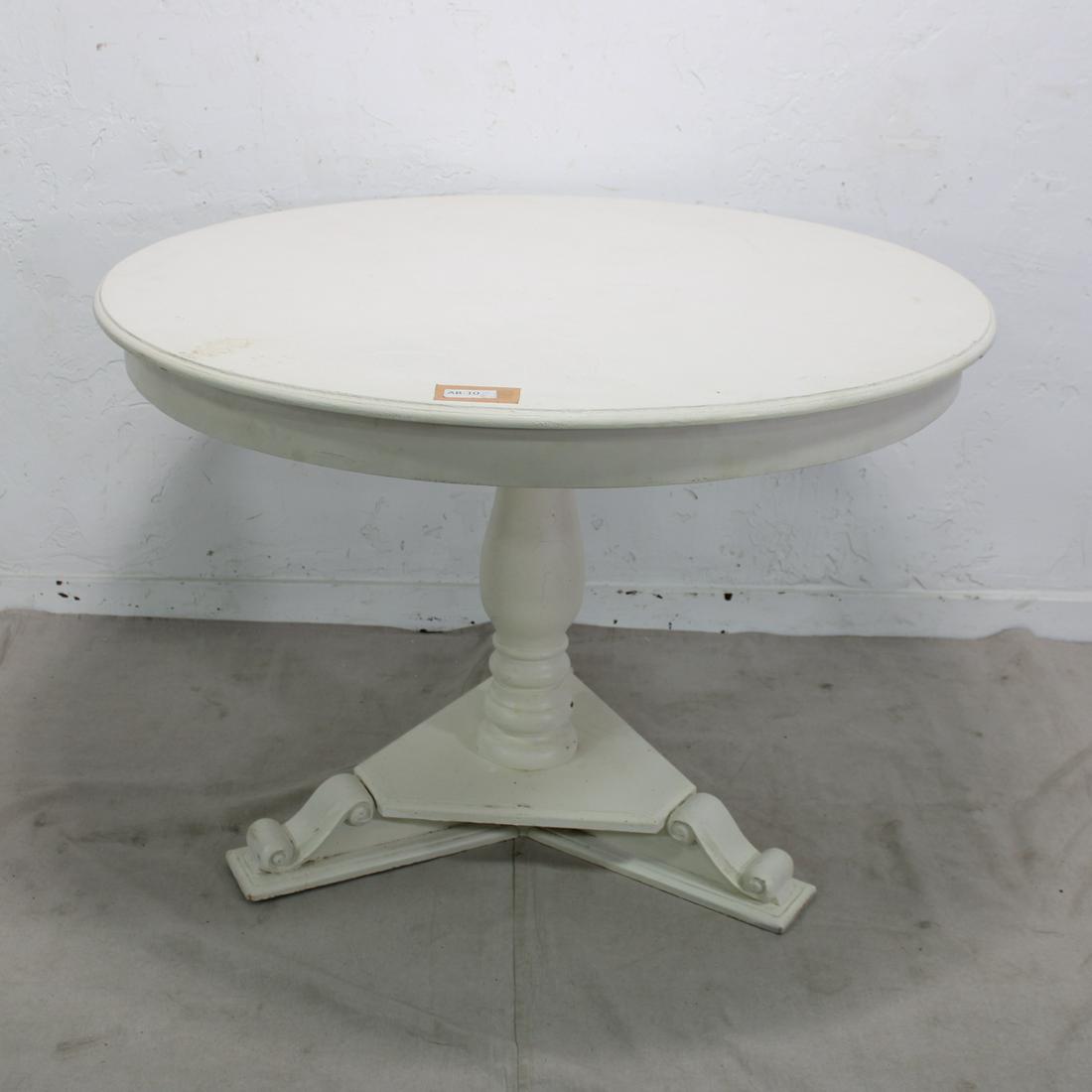 Round Painted Pedestal Table (1 of 4)