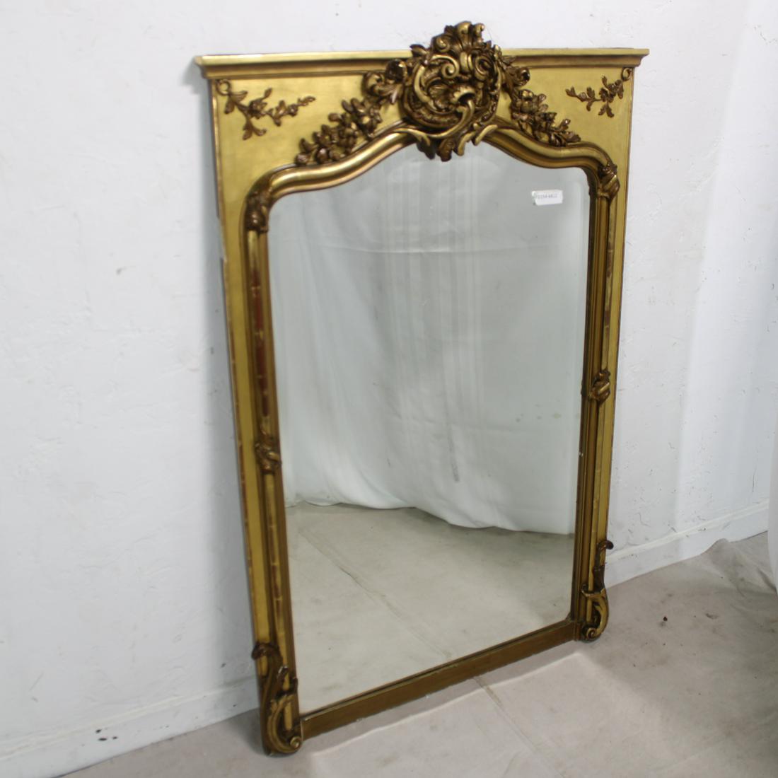 Carved Beveled Mirror From France (1 of 3)