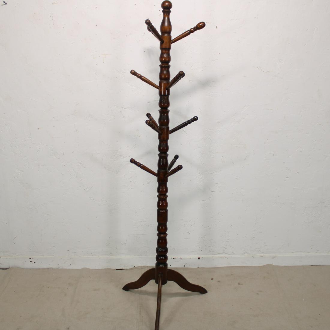 Wooden Coat Rack In Oak (1 of 3)