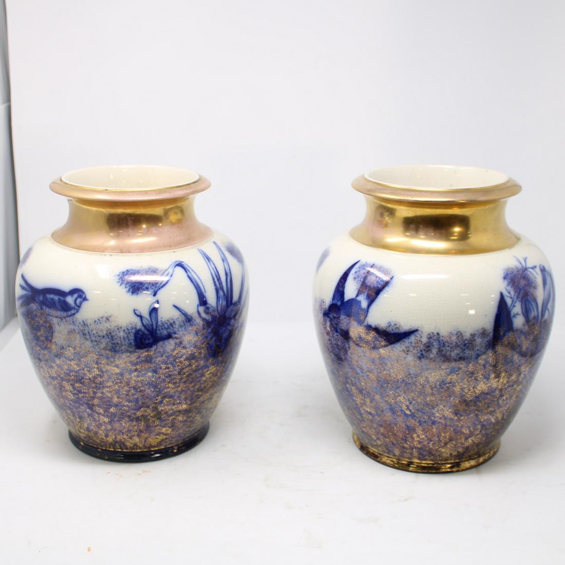 Pair Blue and White Vases (1 of 4)