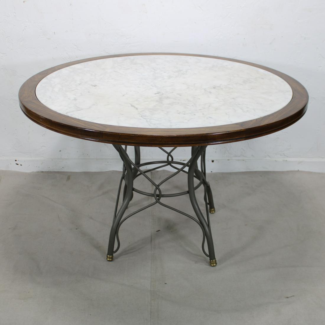 Round White Marble Top Table (1 of 3)