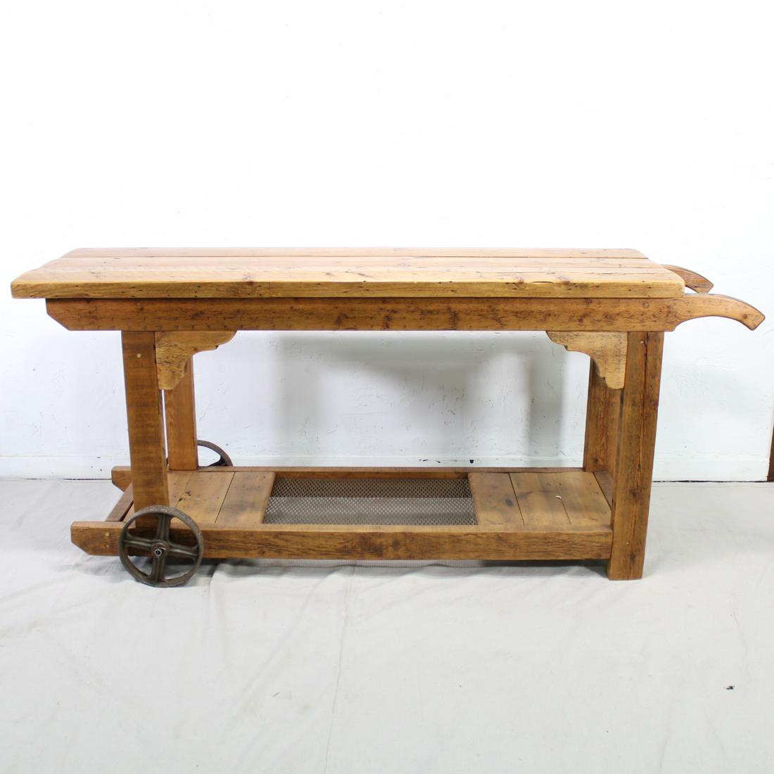 Reclaimed English Pine Cart - Perfect Center Island (1 of 5)