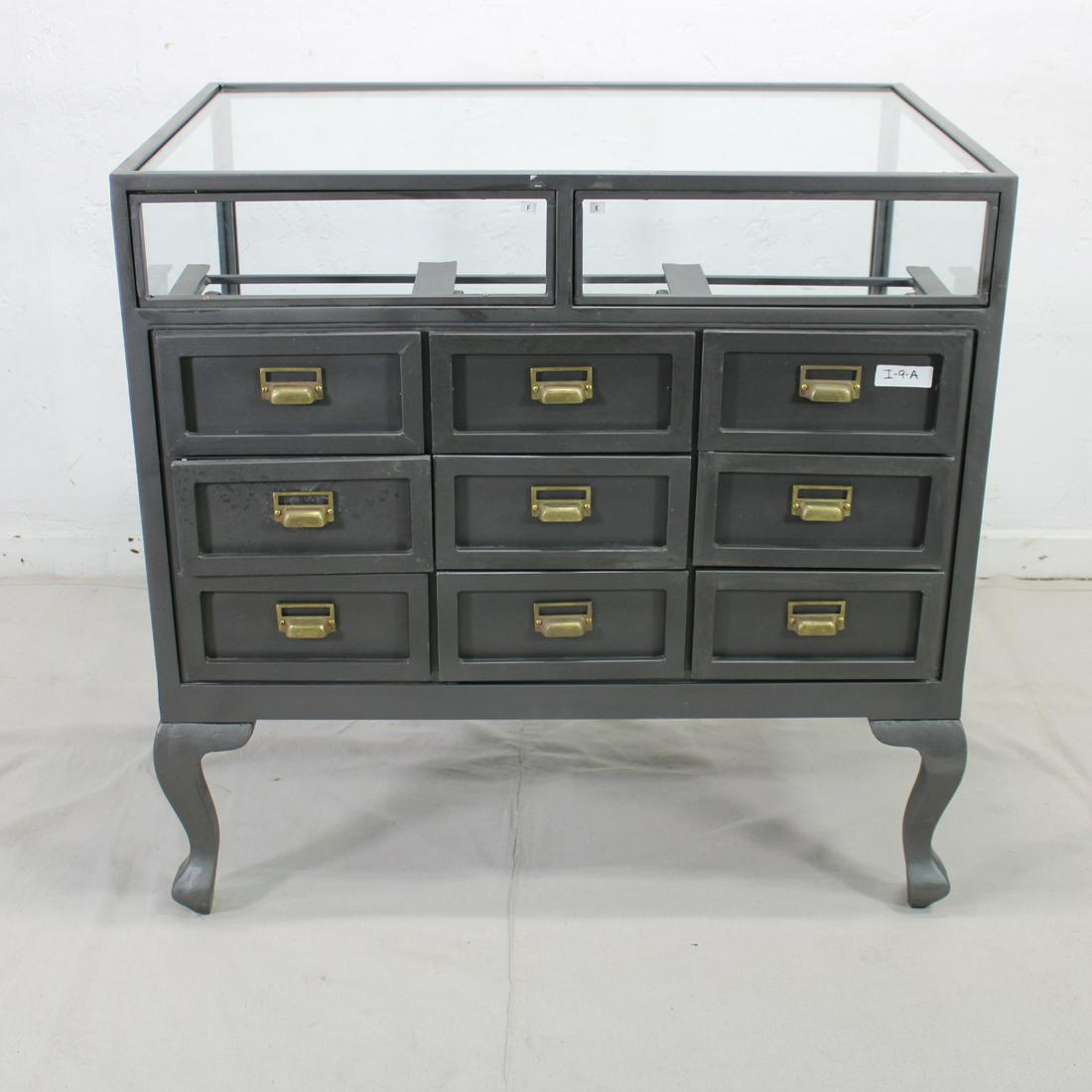 Industrial Style Shop Metal & Glass Counter (1 of 5)