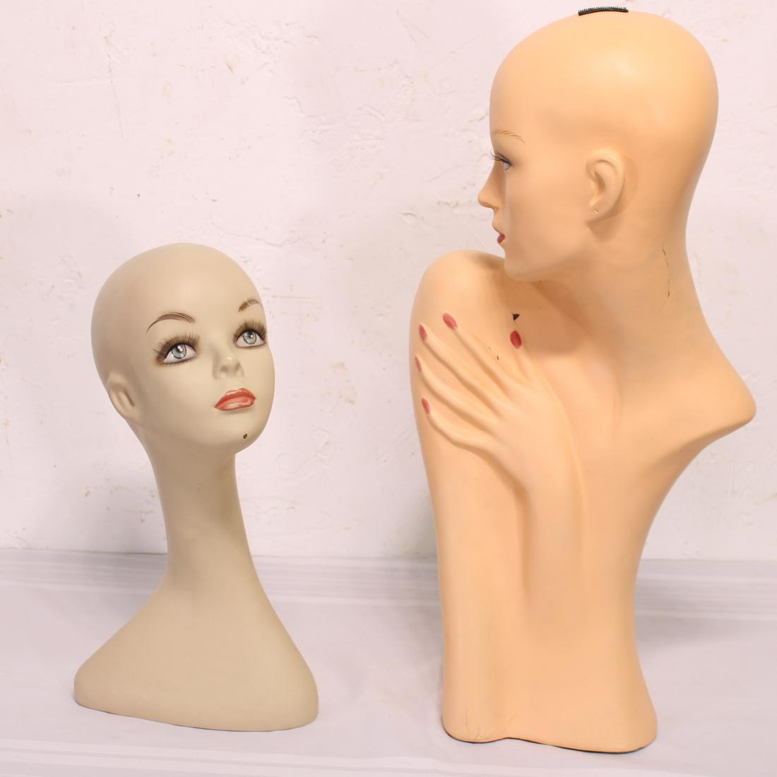 Two Vintage Mannequin Heads #2 (1 of 4)