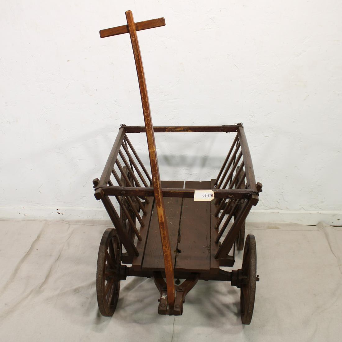 Wooden European Cart: Wooden European Cart - 54 in tall x 46 x 27