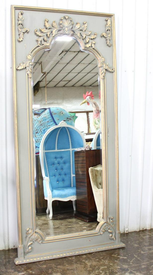 Paris Gray Painted Large Mirror (1 of 3)