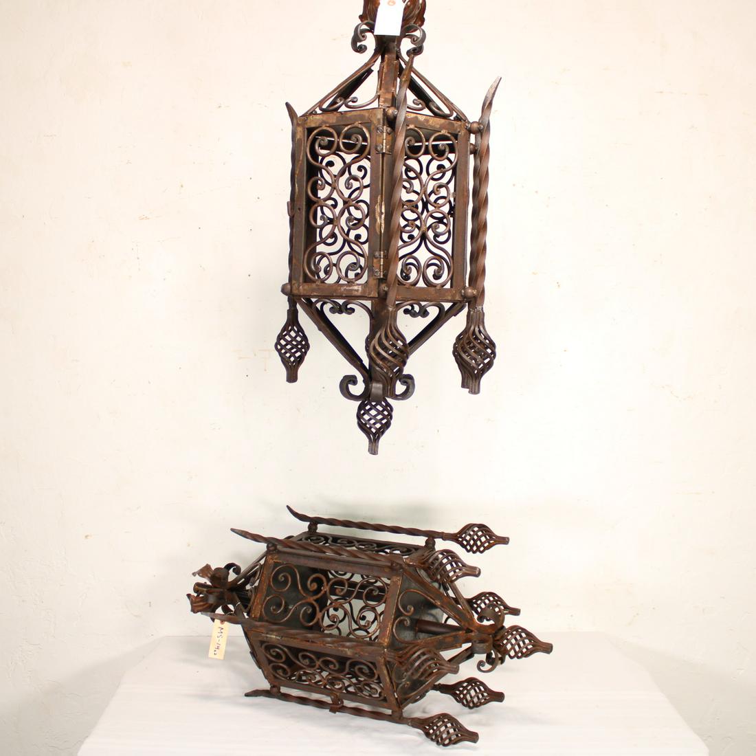 Pair Iron Chandeliers (1 of 4)