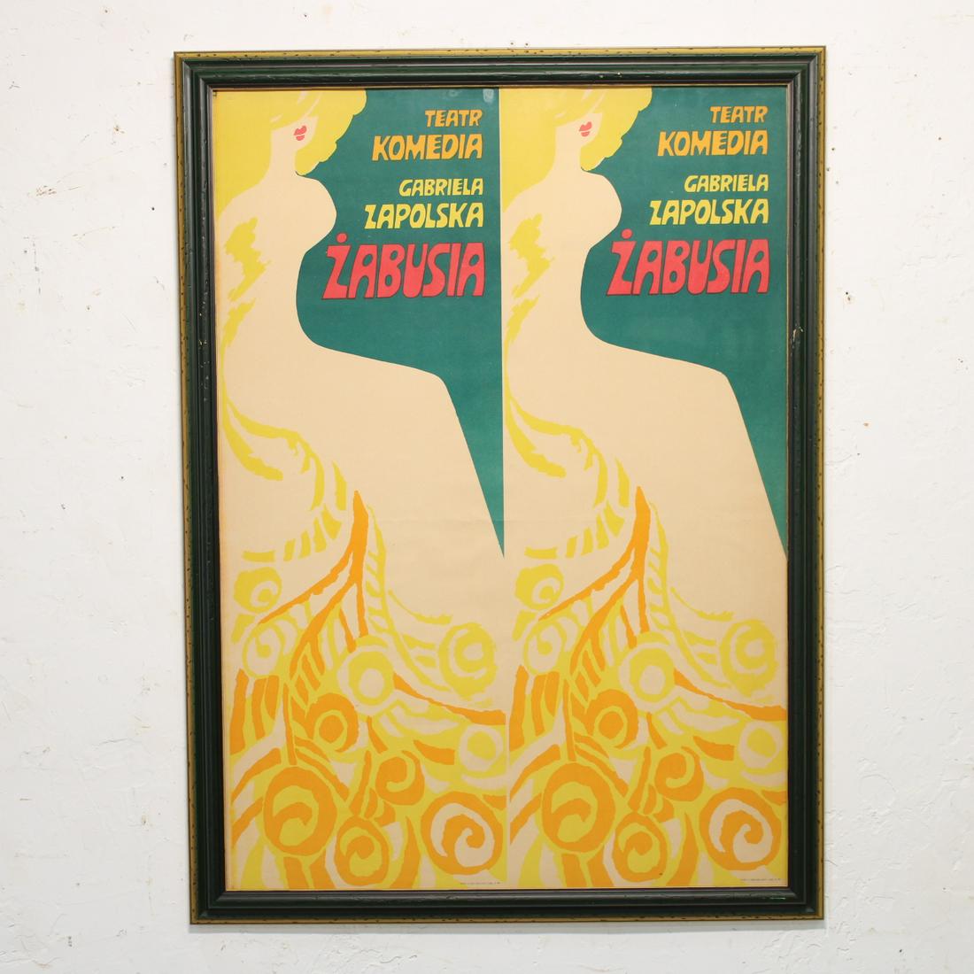 Framed Vintage Poster from Prague #1 (1 of 3)