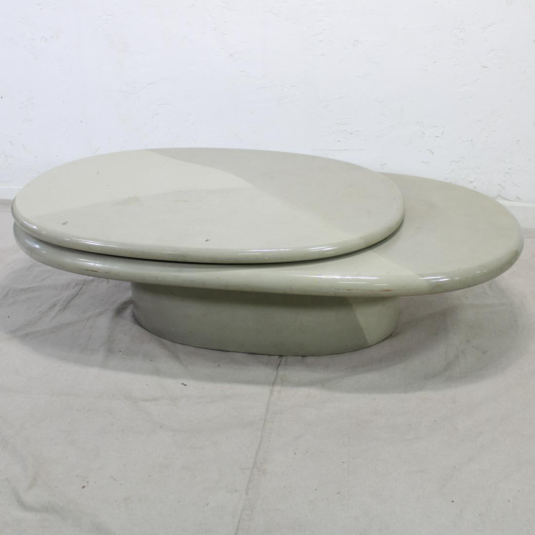 Mid Century Modern / Post Modern Grey Lacquered Coffee (1 of 5)