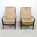 Pair High back Mid Century Modern Lounge Chairs