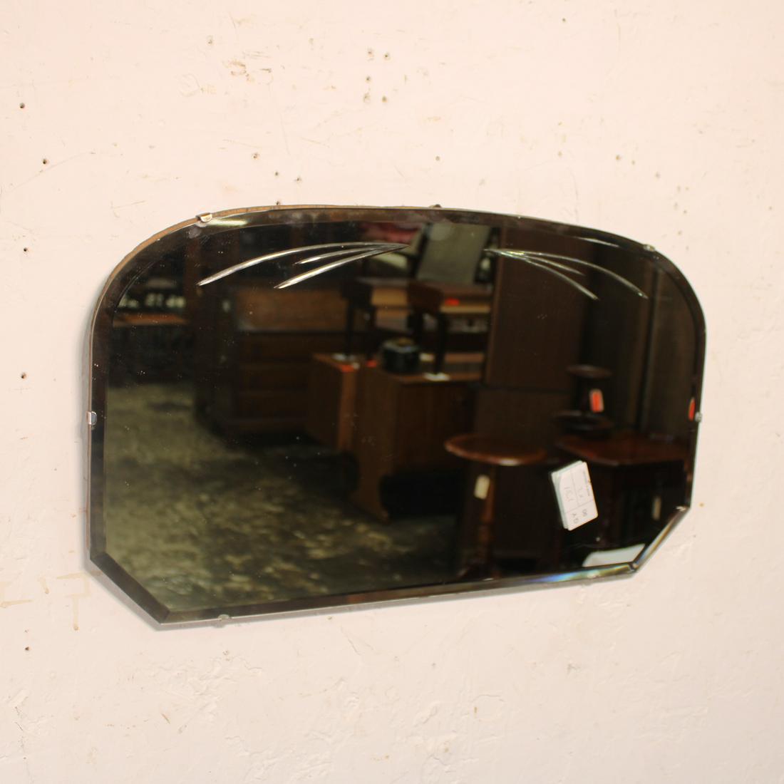 English Unframed Beveled Mirror (1 of 3)