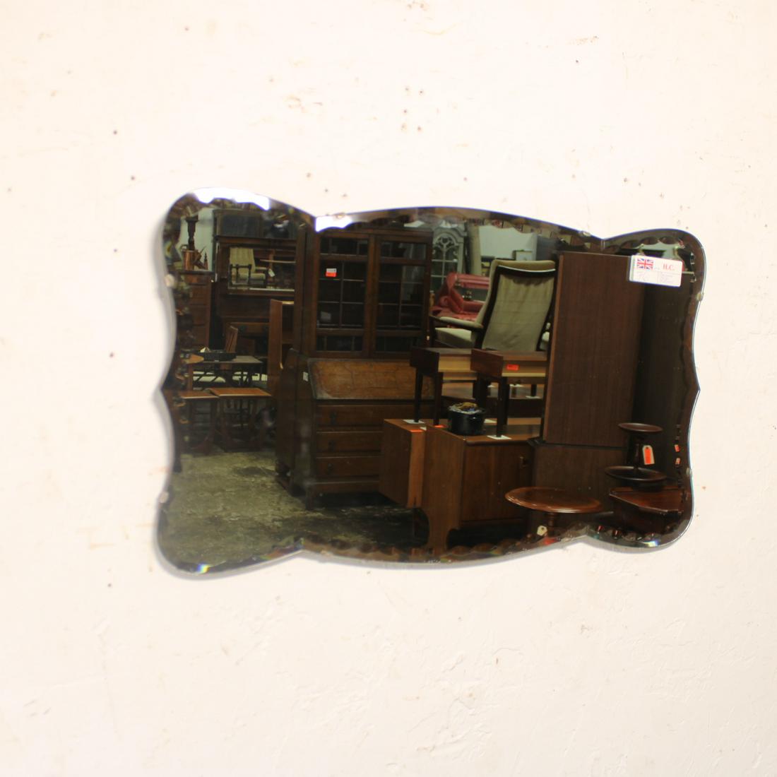 English Unframed Beveled Mirror (1 of 3)