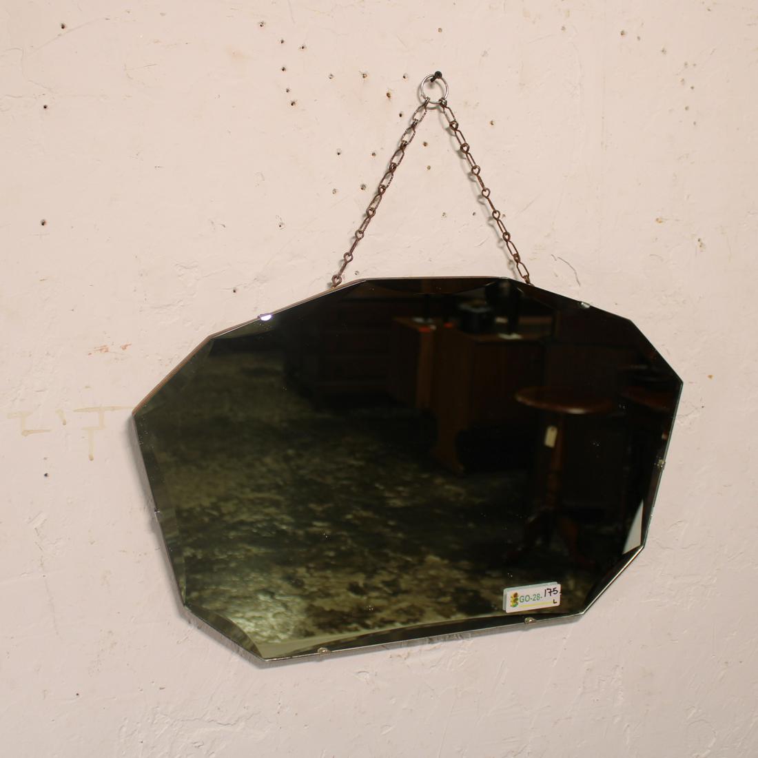 English Unframed Beveled Mirror (1 of 3)