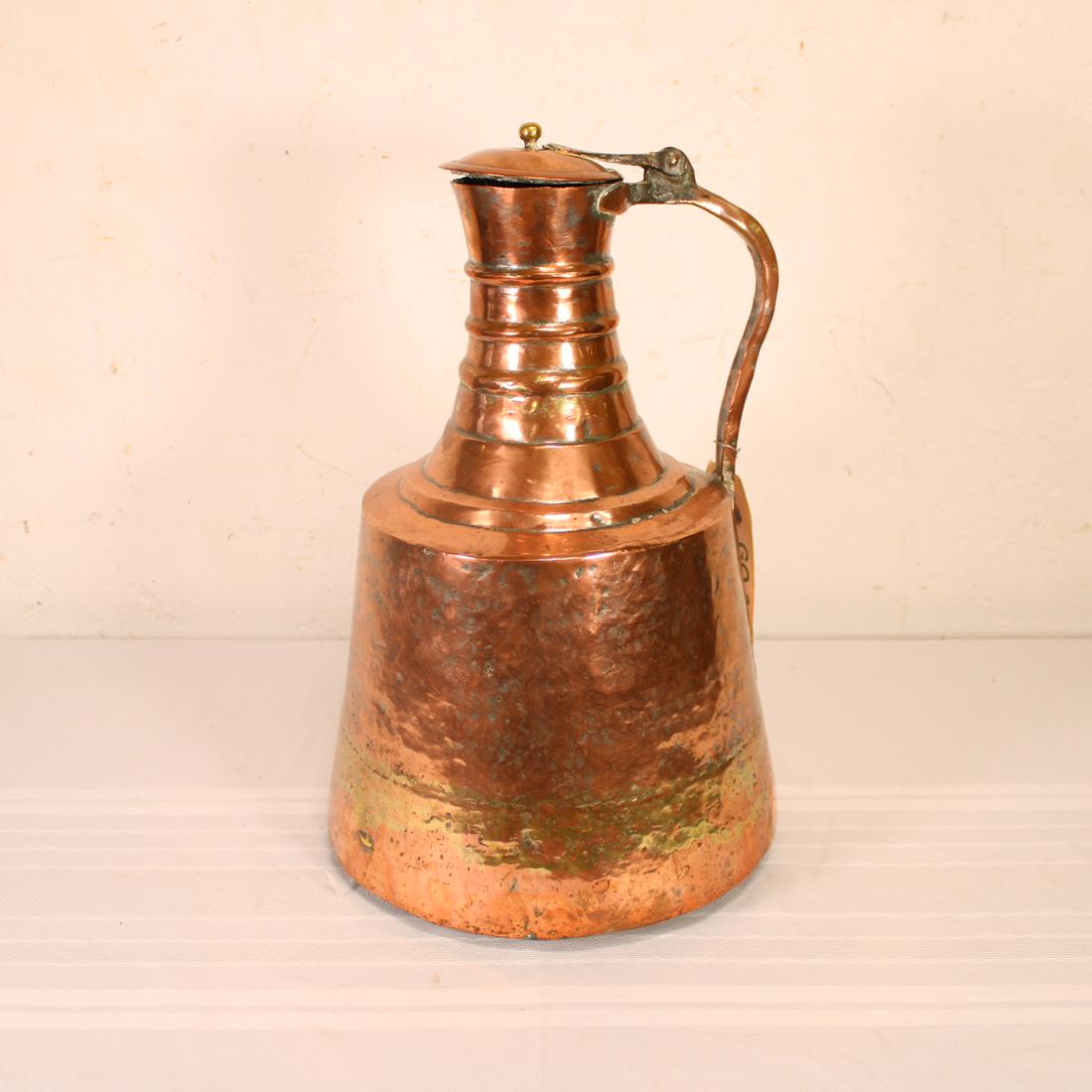 Large European Copper & Brass Jug (1 of 4)