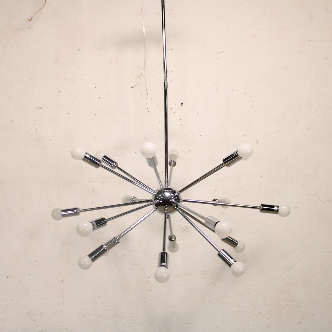 Modern Sputnik Chandelier in a Silver Finish (1 of 3)