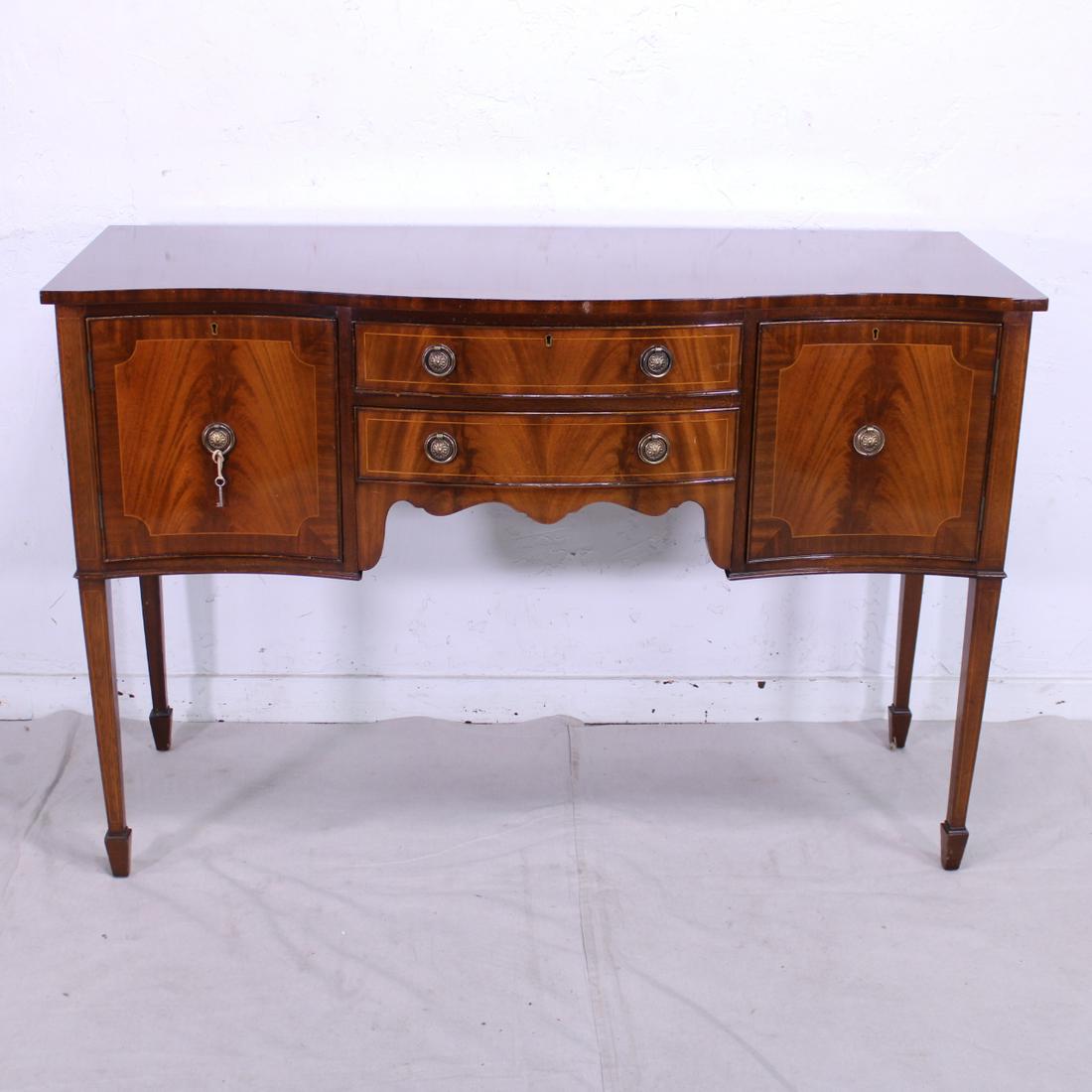 Tall British Mahogany Server / Sideboard (1 of 5)