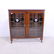 British Display Cabinet with Stained Glass Doors in Oak