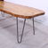Vintage Live Edge Coffee Table on Hairpin Legs - 3