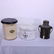 3pc Metal - Hat Box, Milk Can, Trash Can