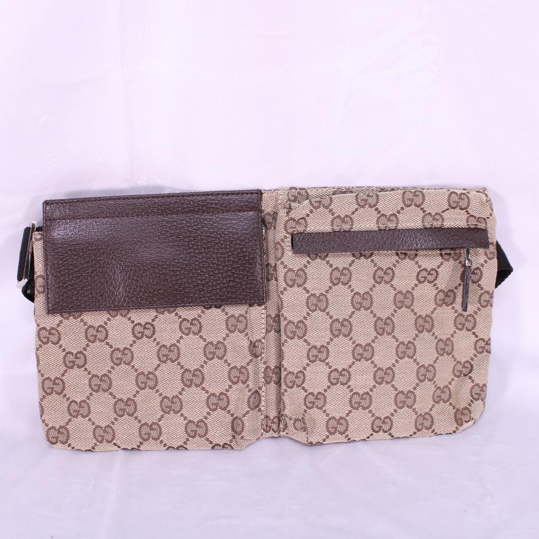 gucci canvas waist pouch