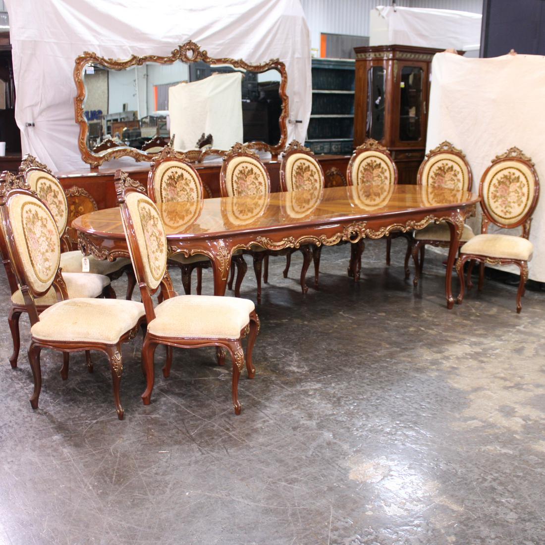 Italian Table & 10 Dining Chairs (1 of 11)