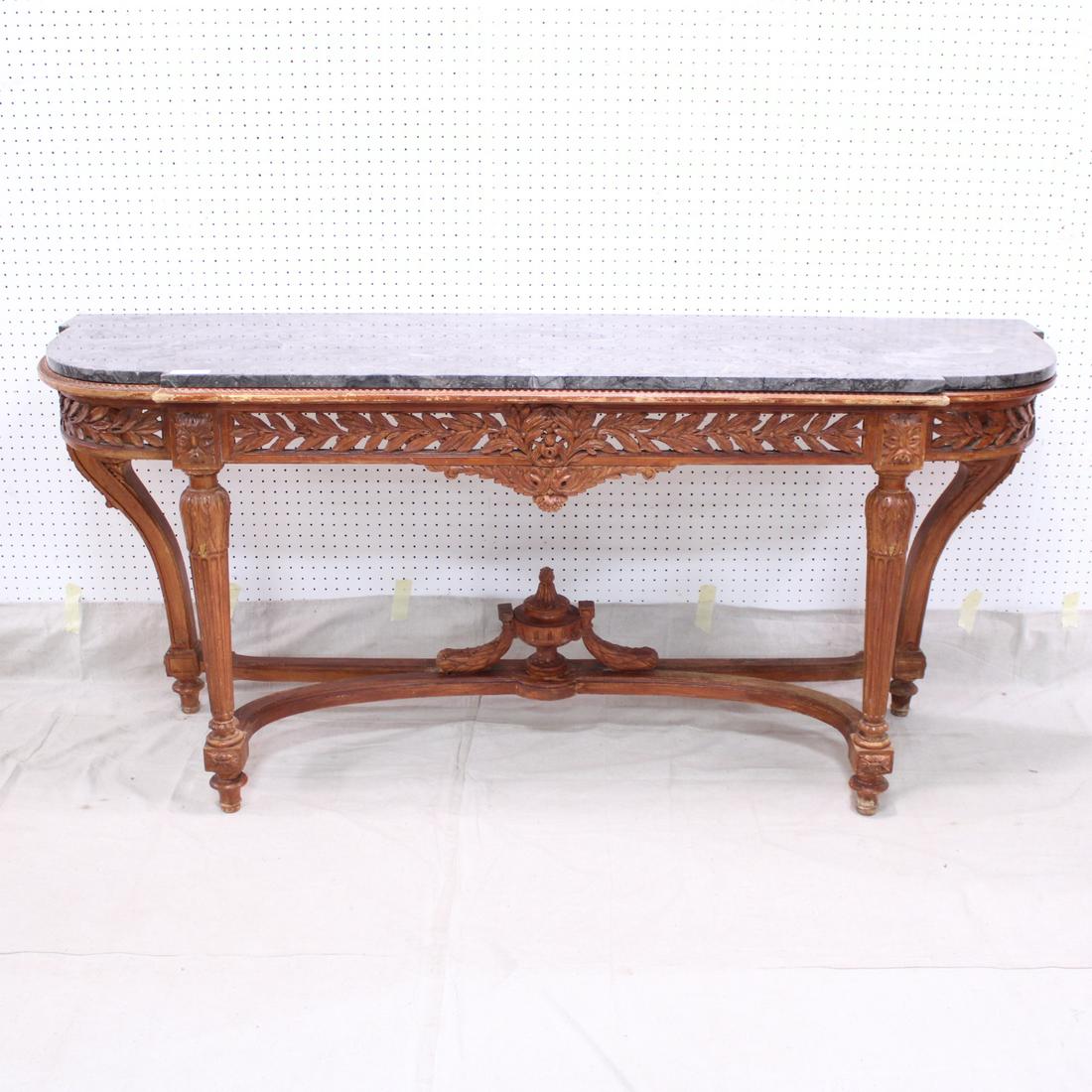 French Marble Top Console - Circa 1870 (1 of 7)