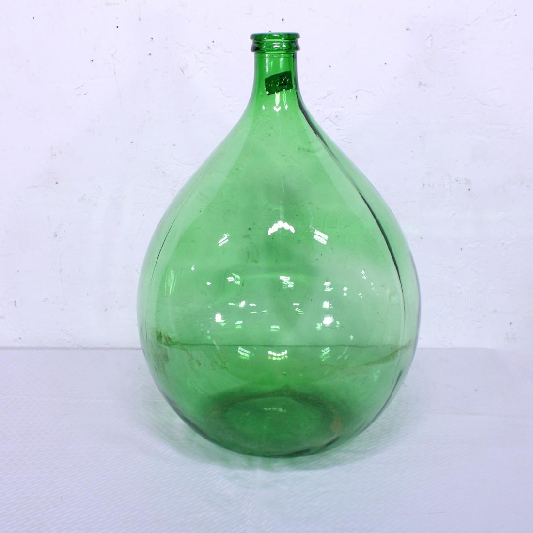 Green Glass French  Bottle / Carboy #1 (1 of 4)