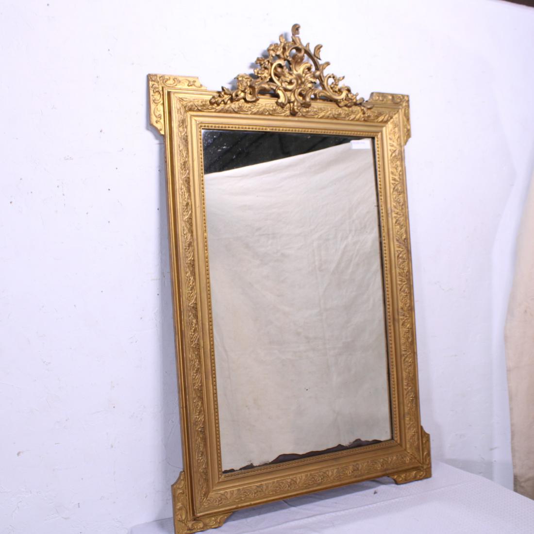 Louis XVI French Gold Framed Mirror (1 of 9)