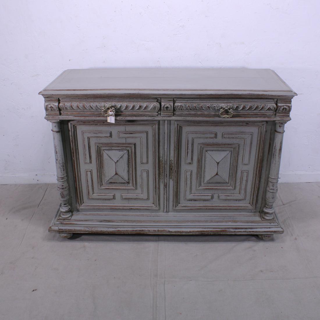 Henri II Painted French Server in Oak (1 of 8)