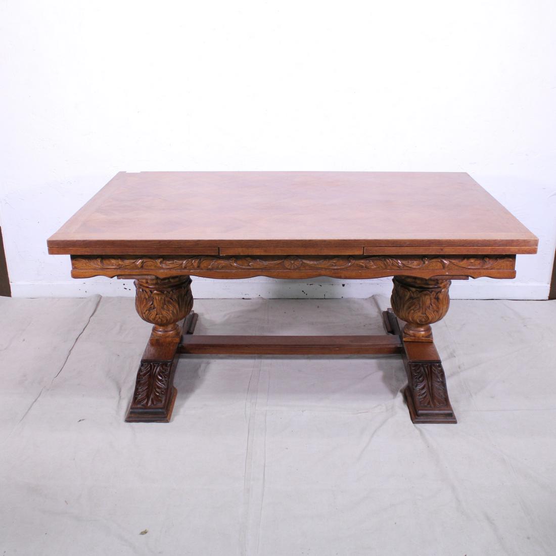 French Renaissance Style Dining Table in Oak (1 of 9)