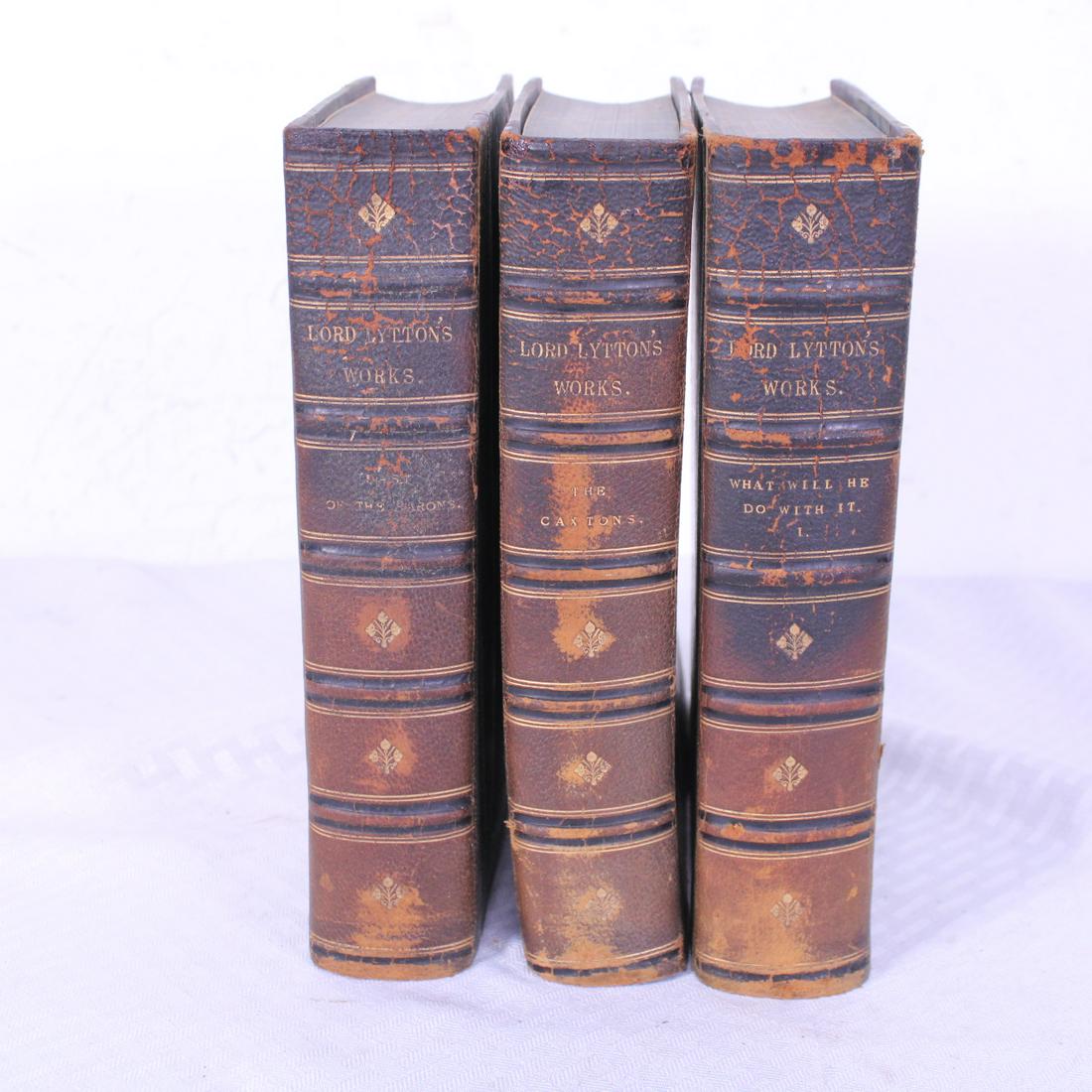 LORD LYTTONâ€™S WORKS, 3 VOLUMES, 1ST EDITION (1 of 13)