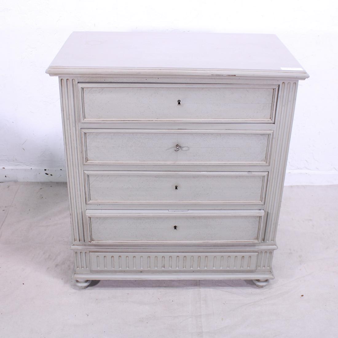 Louis XVI Painted French Chest in Walnut (1 of 6)