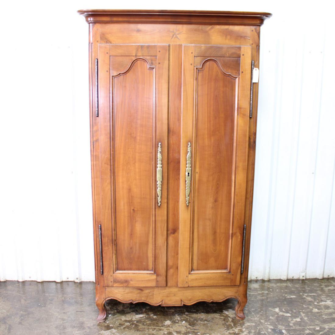 Louis XV French Wardrobe in Solid Cherry (1 of 5)