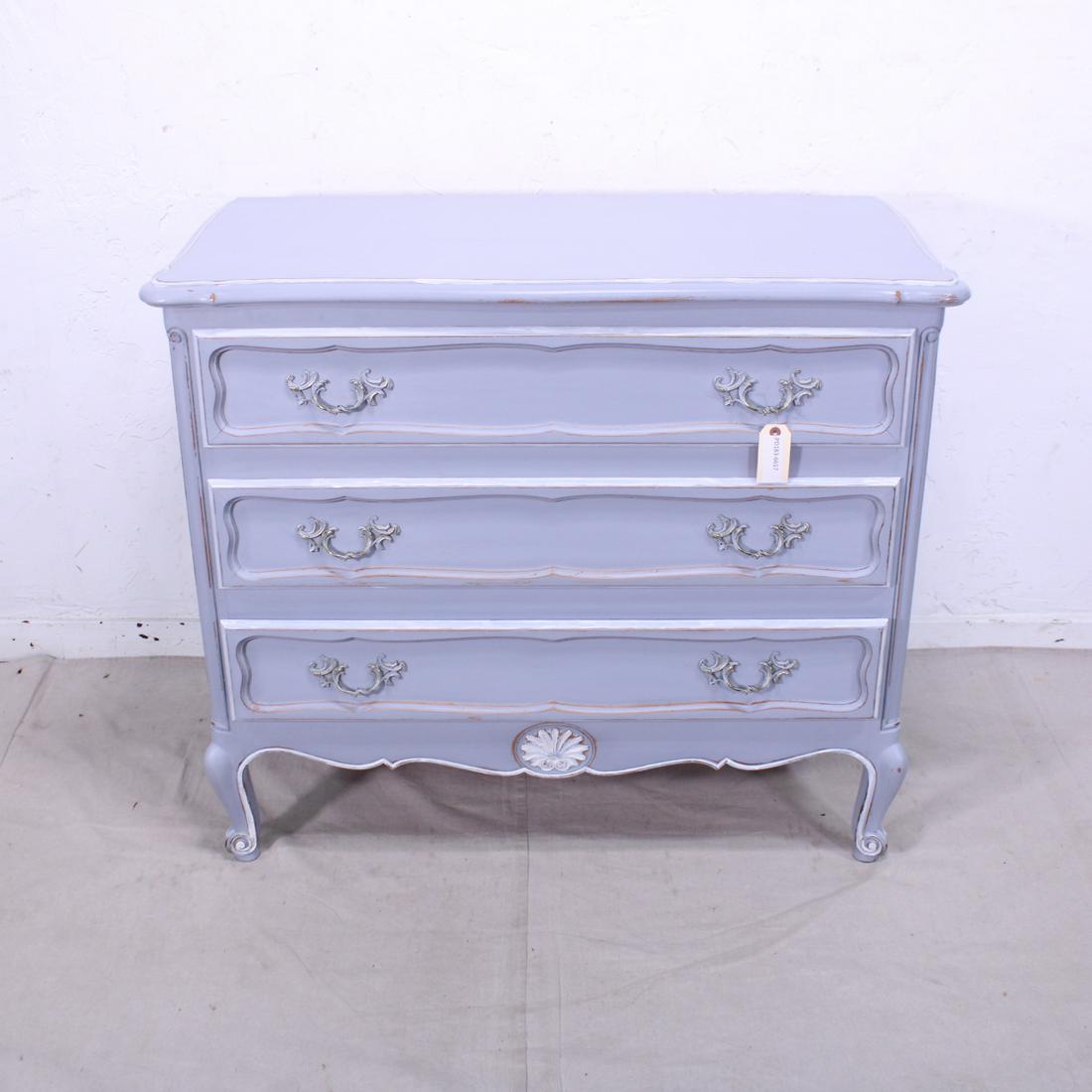 Louis XV French Painted Chest in Cherry (1 of 6)