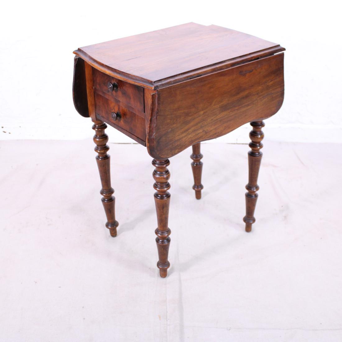 Napoleon III French Sewing Table in  Walnut (1 of 8)