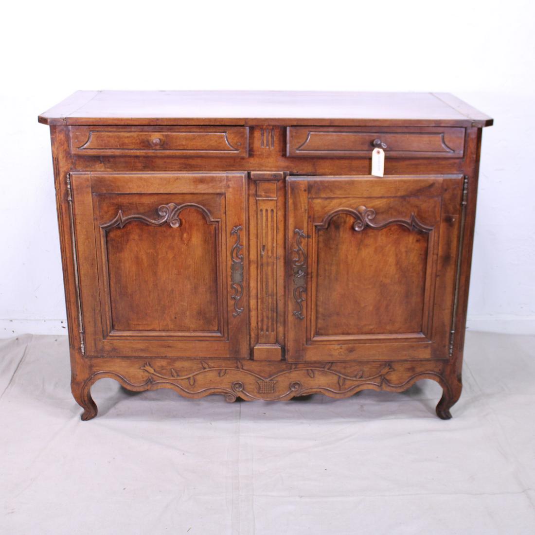 Louis XV Rustic French  Server in Walnut (1 of 6)