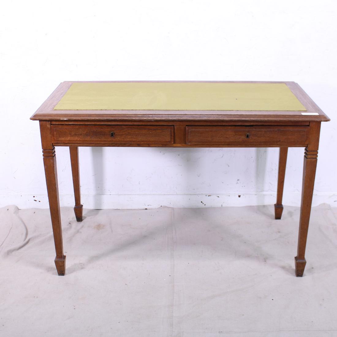 Louis XVI French Jewelers Table with 2 Drawers in Oak (1 of 5)