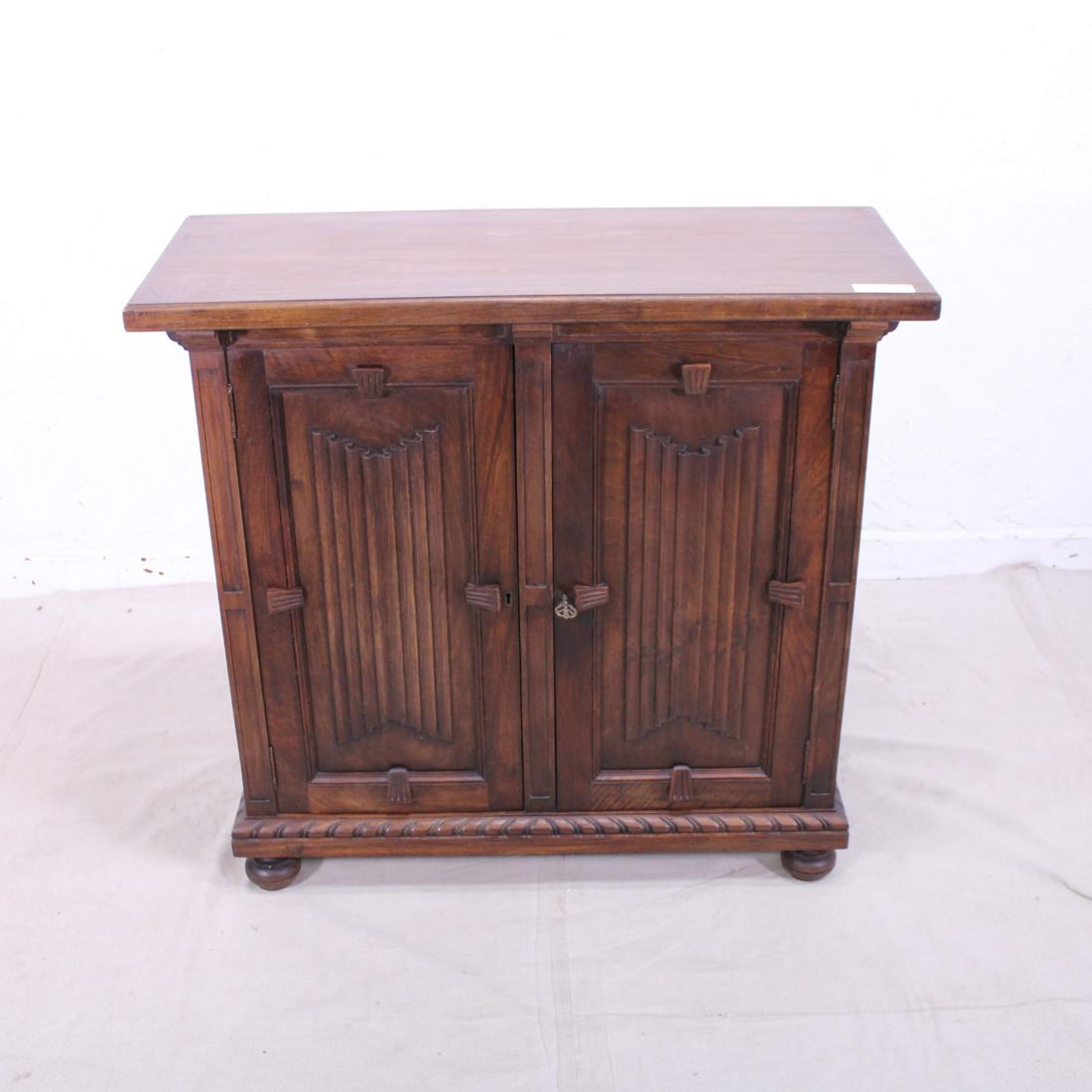 Spanish Two Door Cabinet in Walnut (1 of 5)