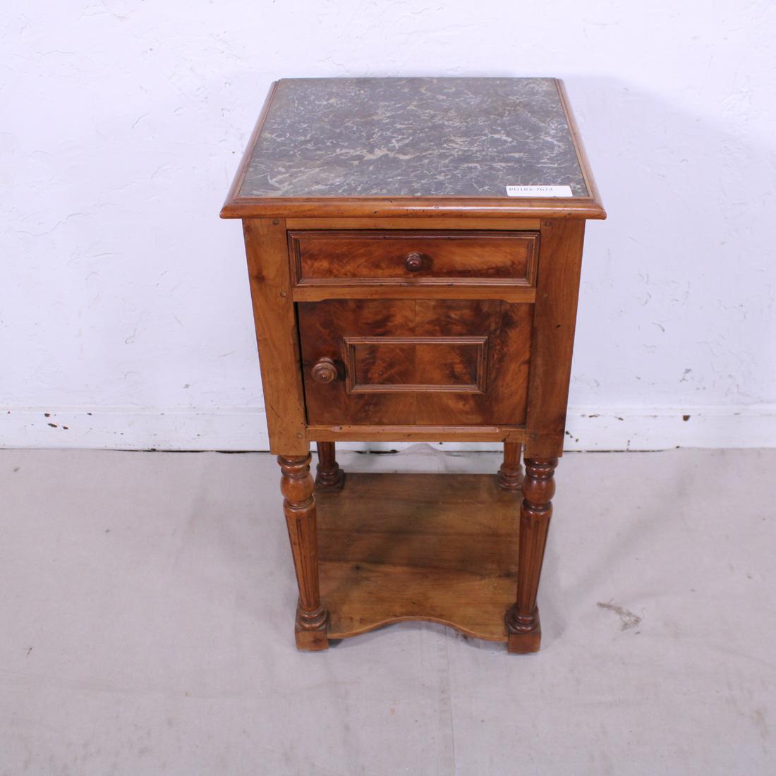 Louis XVI French Pot Cupboard in Cherry: Louis XVI French Nightstand in Cherry - 30 in tall x 17 x 16