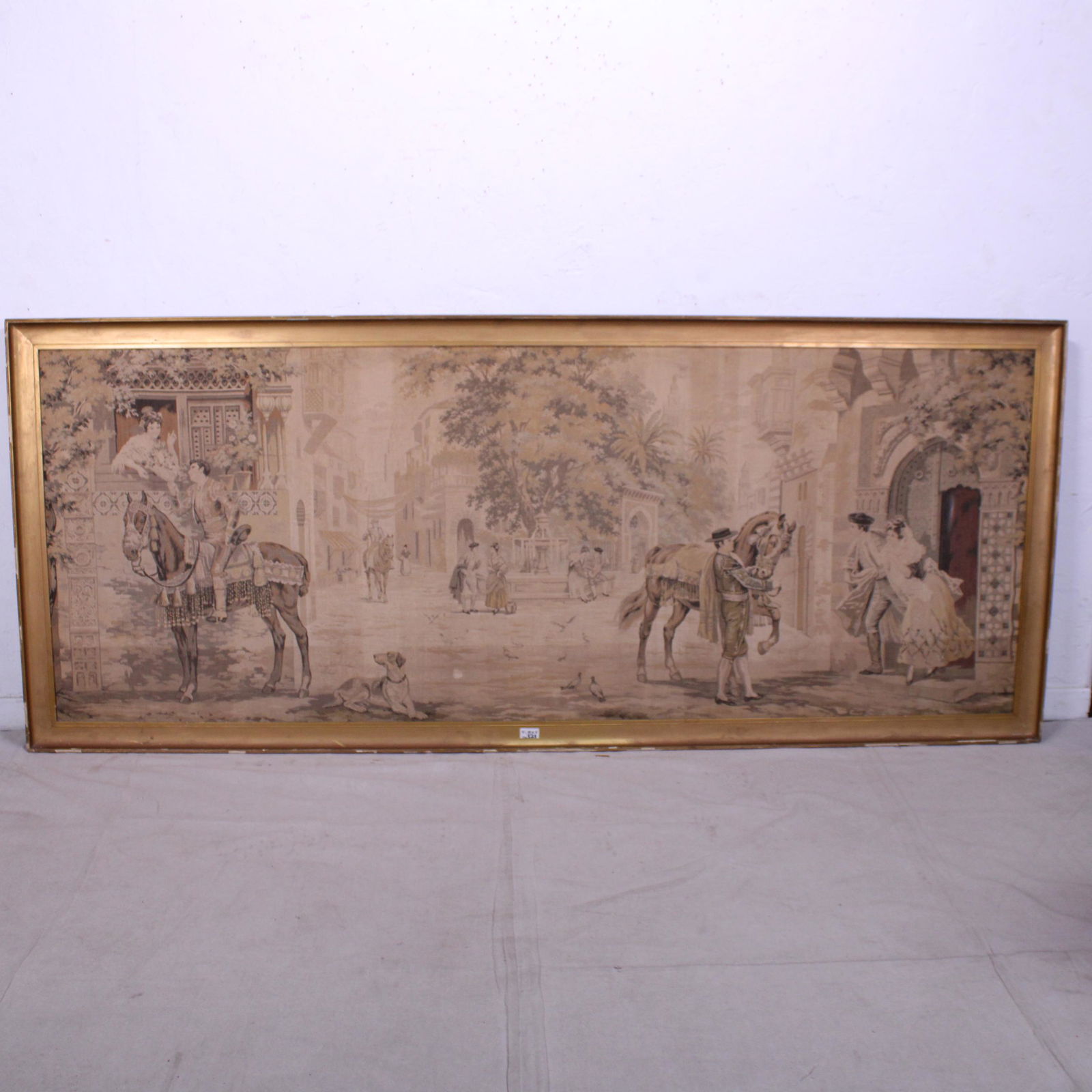 European Tapestry in Gold Frame (1 of 5)