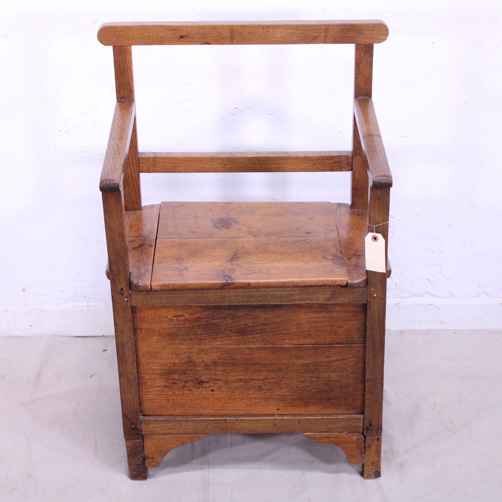 Rustic Oak French Lift Seat Bench (1 of 4)