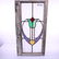 British Stained Glass Window - Deco Floral Pattern