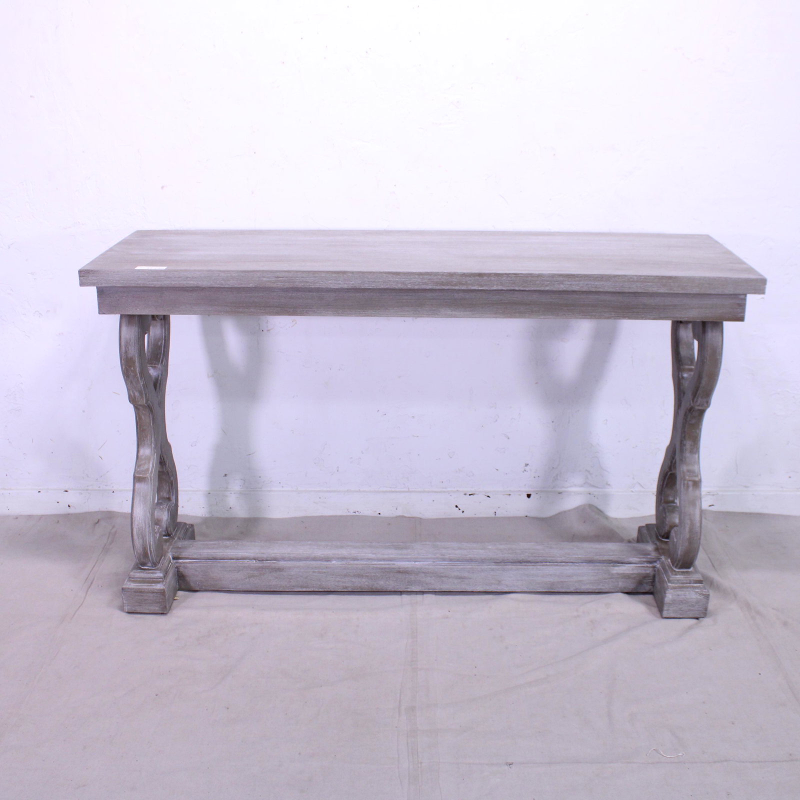 Grey Painted Console / Hall Table: New Item, Grey Painted Console / Hall Table - 36 in tall x 60 x 20