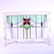 British Stained Glass Window - Red Floral Center