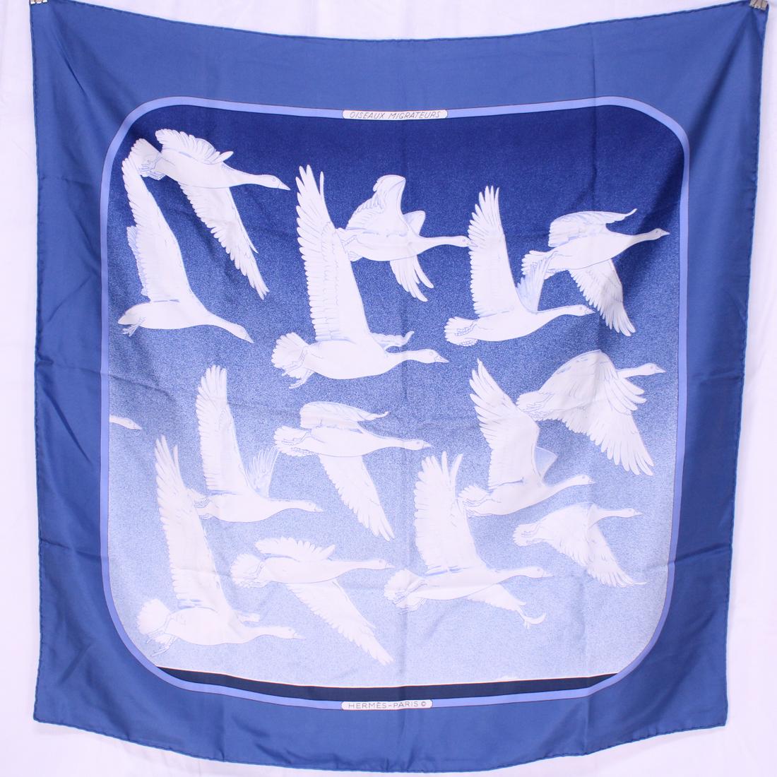Hermes Scarf "Oiseaux Migrateurs" by Caty Latham (1 of 5)