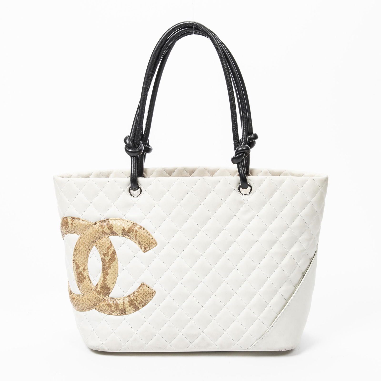 Chanel Cambon Ligne Snake Skin Logo  in Quilted Leather (1 of 7)