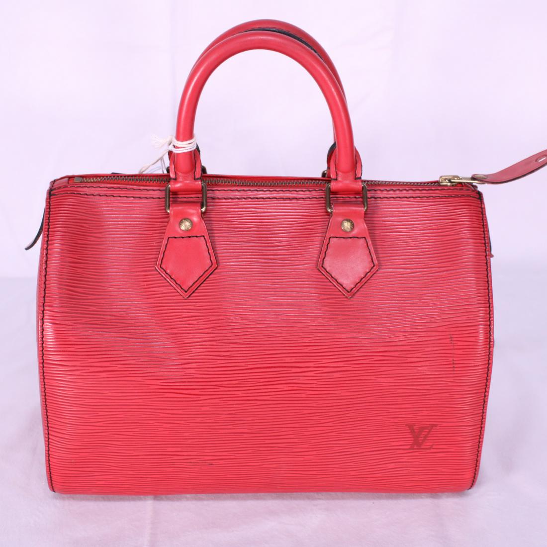 Louis Vuitton Speedy Black Stitching 25 in Epi (1 of 5)