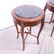 Pair Round Green Marble Top Lamp Tables - 2